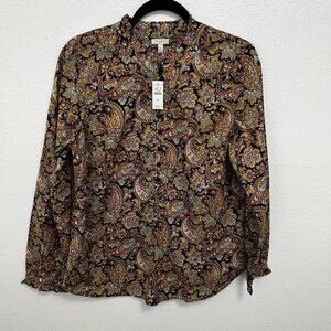 Talbots Multicolor Paisley Button Down Shirt